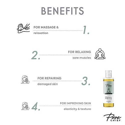 Pure Chief Relaxing Body Massage Oil - Makes Skin Smooth & Soft, 100 ml  