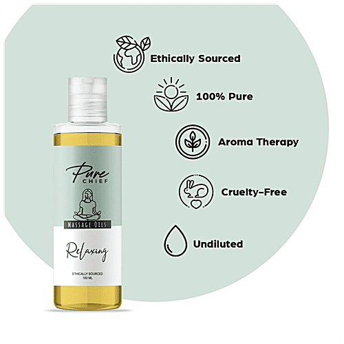 Pure Chief Relaxing Body Massage Oil - Makes Skin Smooth & Soft, 100 ml  