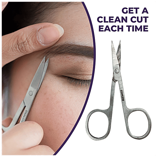 Dash Pro Stainless Steel Cuticle Scissor/Round Tip Scissors - Multi-Purpose, 1 pc  