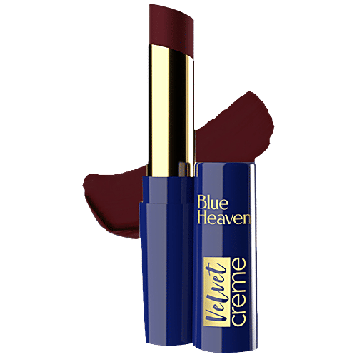 Blue Heaven Velvet Creme Lipstick - Long-Lasting, Smooth, Lightweight & Hydrating, 3.5 g Woody Wonder 