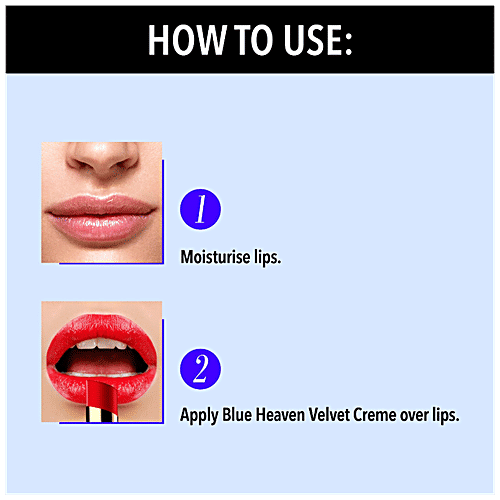 Blue Heaven Velvet Creme Lipstick - Long-Lasting, Smooth, Lightweight & Hydrating, 3.5 g Woody Wonder 