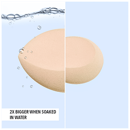 Blue Heaven Super Blendable Makeup Sponge - Gentle On Skin, Covers Every Corner, 1 pc Beige 