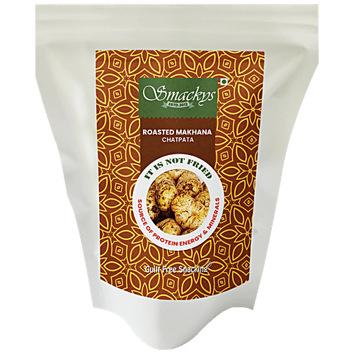 SMACKYS Roasted Makhana Chatpata - Snack, Rich Source Of Protein, Minerals & Energy, 80 g Pouch 