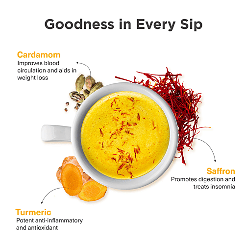 Chai Point Saffron Turmeric Latte - Instant , Handcrafted, Authentic, Boosts Immunity, 180 g (Pack of 10)