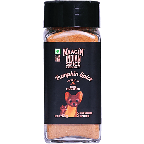 NAAGIN Indian Spice Essentials - Pumpkin Spice Mix, True Cinnamon, 6 Premium Spices, 50 g