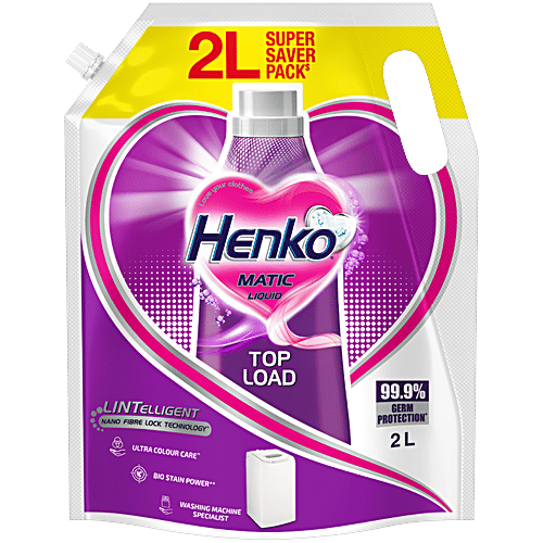 Henko Matic Top Load Liquid Detergent, 2 L  