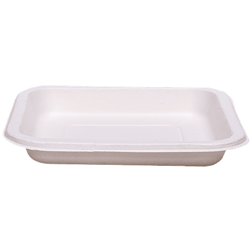 Buy Ekopak Disposable Plates Square, 7 Inch, 100 Biodegradable