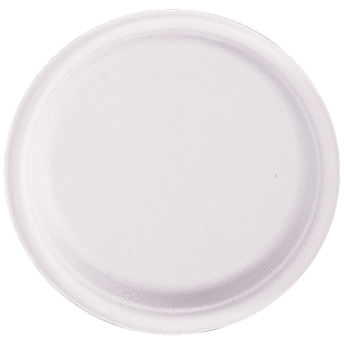 Buy Ekopak Disposable Plates Round, Plain, 10 Inch, 100