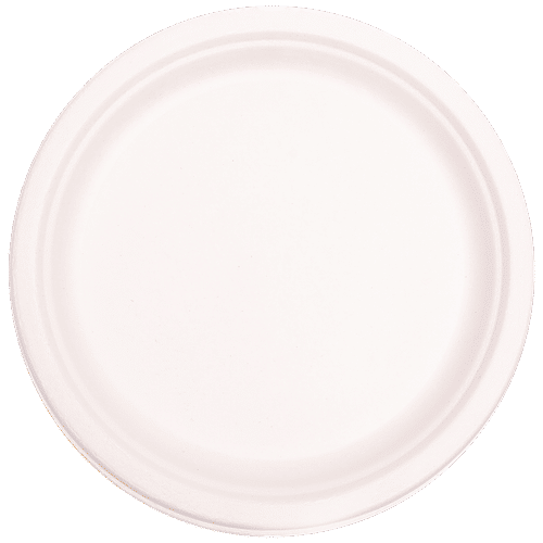 Buy Ekopak Disposable Plates Round, Plain, 11 Inch, 100