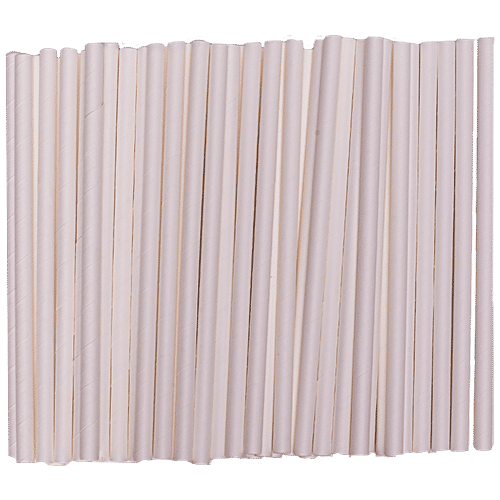 Ekopak Disposable Paper Drinking Straw - 8 mm, 100% Biodegradable, Compostable, Waterproof, Sturdy, 25 pcs