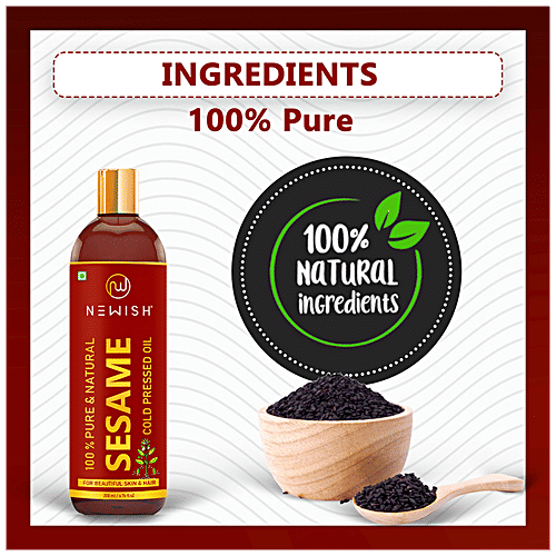 Buy Newish Sesame Oil Cold Pressed, For Hair, Skin & Massage Online