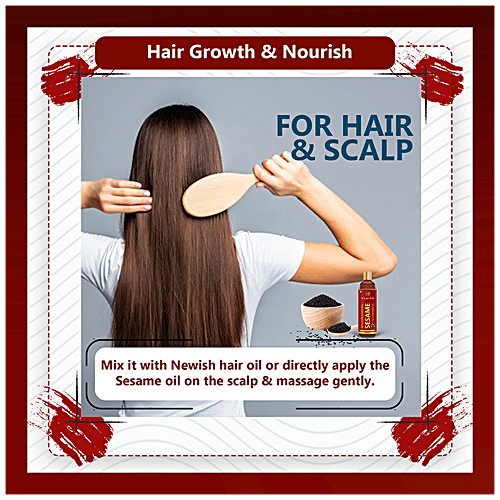 Buy Newish Sesame Oil Cold Pressed, For Hair, Skin & Massage Online