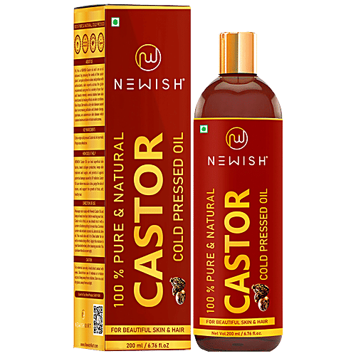 Buy Newish Castor Oil For Hair Growth, 100 Pure & Organic, For Dry