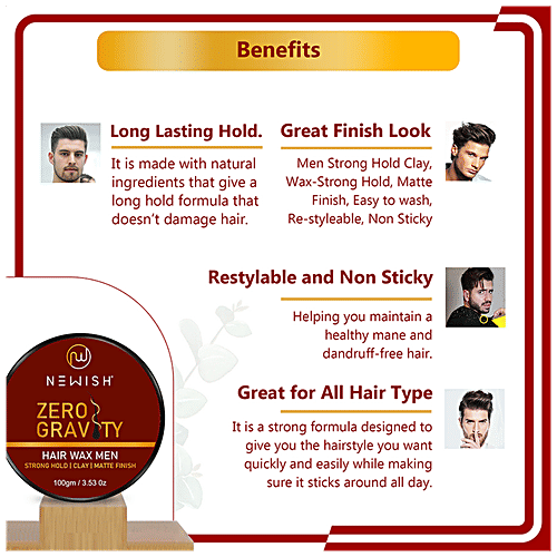 Buy Newish Hair Wax Strong Hold, For Men Online at Best Price of Rs