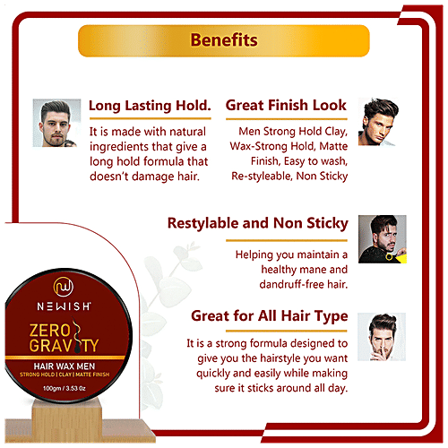 Buy Newish Hair Wax Strong Hold, For Men Online at Best Price of Rs
