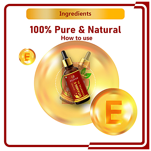 Buy Newish Vitamin E Oil For Hair Growth, Face, Body, Skin Online at