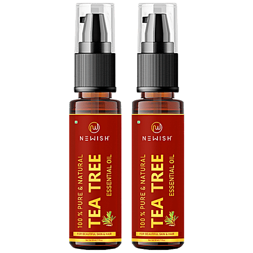 Buy Newish Tea Tree Essential Oil For Skin, Acne, Antifungal