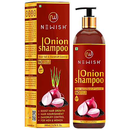 Buy Newish Red Onion Shampoo For Hair Growth & Hairfall Control Online at Best Price of Rs 499