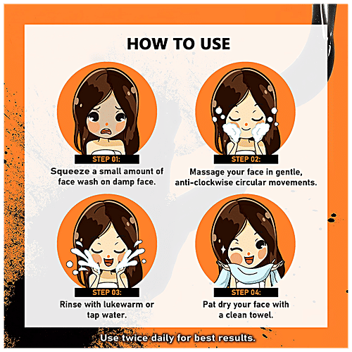 Newish Activated Charcoal Face Wash - For Oily Skin, Anti Pollution Parabens Free, All Skin Types, 100 g 1 