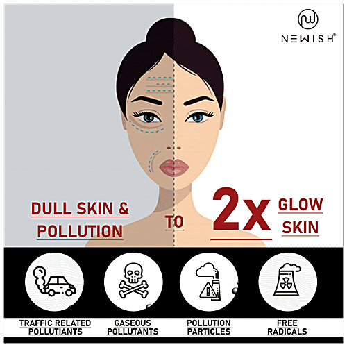 Newish Activated Charcoal Face Wash - For Oily Skin, Anti Pollution Parabens Free, All Skin Types, 100 g 1 