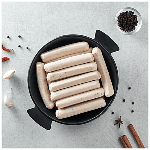 Buy fresho! Chicken Sausages Black Pepper, Ready To Fry, Rich In Protein Online at Best Price