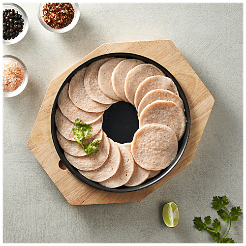 Buy Fresho Chicken Salami Sliced, Plain, Ready To Fry, Rich In