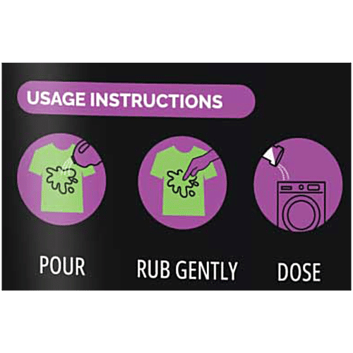 Safewash Front Load Matic Liquid Detergent - 2X Stain Removal, 1 L Pouch 2X Stain Removal
Colour Protection
Fresh Fragrance