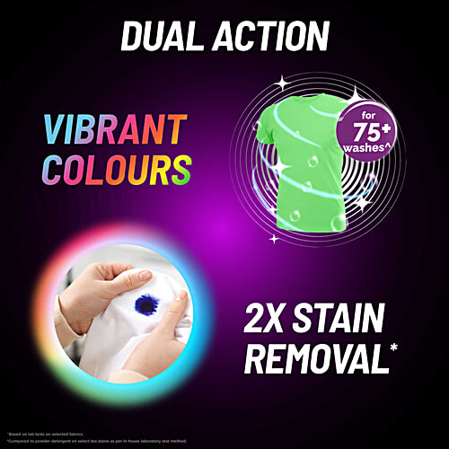 Safewash Front Load Matic Liquid Detergent - 2X Stain Removal, 1 L Pouch 2X Stain Removal
Colour Protection
Fresh Fragrance