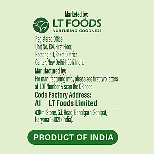 Daawat Biryani Basmati Rice, 500 g  World’s Longest Rice Grain, Expands upto 24mm