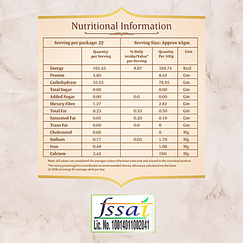 Daawat Pulav Basmati Rice, 500 g Pearly Slender Grains, Cooked up to 18mm, Zero Cholesterol & Zero Trans Fat