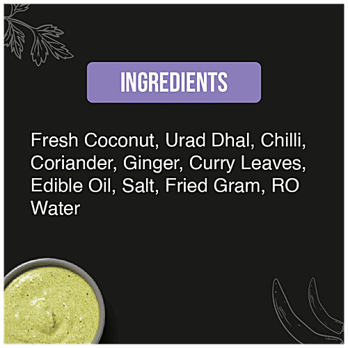 Buy Homely Coconut Coriander Chutney Udupi Style, Ready To Eat, No