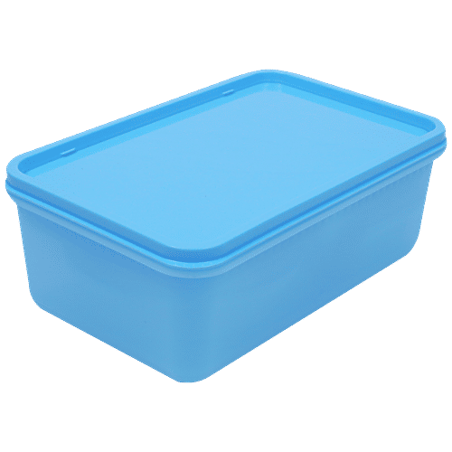 Unica Mangiamo Lunch Box - Blue, Leak Resistant, Microwave Safe, Perfect For Office Use, 1 pc  