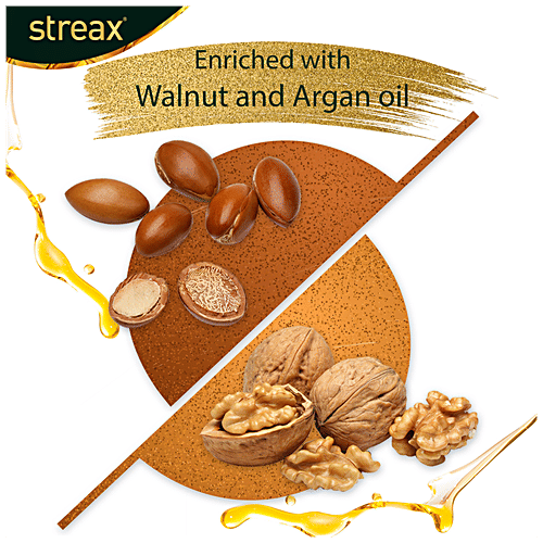 Streax Cream Hair Colour - With Shine On Conditioner, For Smooth & Shiny Hair, 45 ml Natural Black