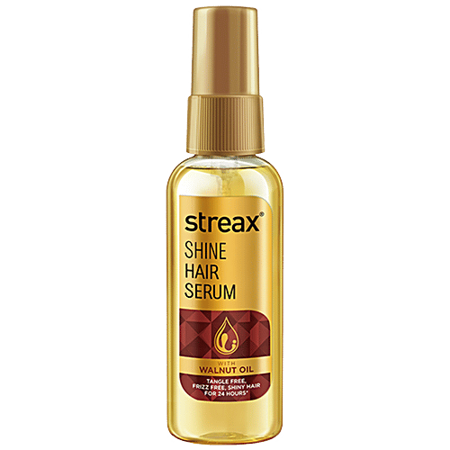 Streax Hair Serum - Vitalised With Walnut Oil, For Soft, Smooth & Silky Hair, 50 ml  