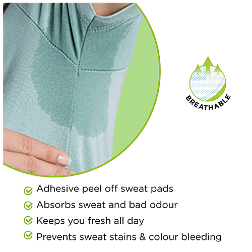 Buy Pee Safe Disposable Underarm Sweat Pads In Pair, Folded, Straight