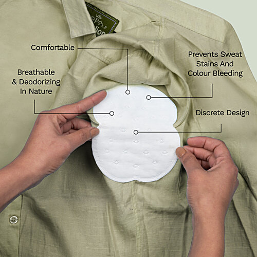 Pee Safe Disposable Underarm Sweat Pads - Straight, 14 pcs