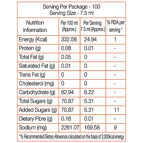 DaVinci Gourmet Ice Spice Flavoured Syrup - Concoction Of Tamarind, Roasted Cumin Flavour, Lemon Flavour, 750 ml  