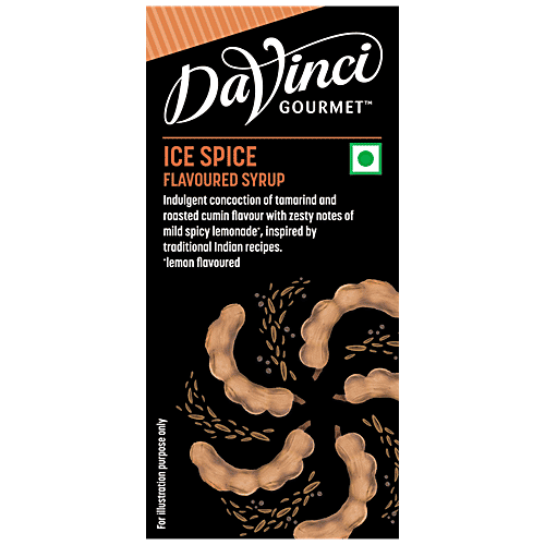 DaVinci Gourmet Ice Spice Flavoured Syrup - Concoction Of Tamarind, Roasted Cumin Flavour, Lemon Flavour, 750 ml  