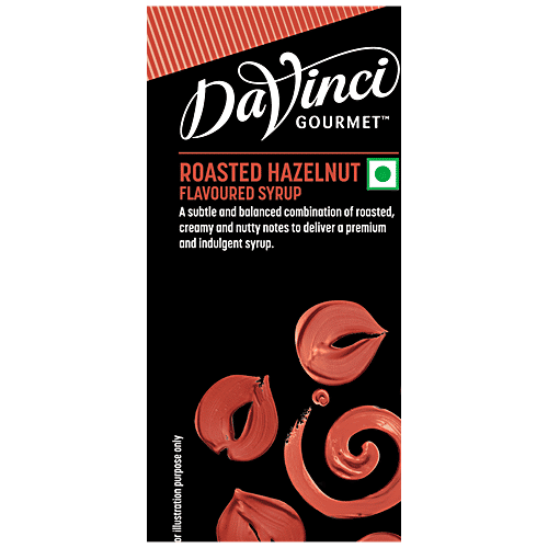 DaVinci Gourmet Roasted Hazelnut Flavoured Syrup - Creamy, Nutty Notes, Subtle & Balanced Combination, 750 ml  