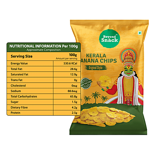 Buy Beyond Snack Kerala Banana Chips Original Style, Thin & Crispy