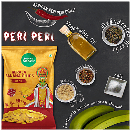 Buy Beyond Snack Kerala Banana Chips Peri Peri Flavour, Thin & Crispy