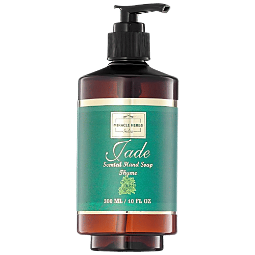 Miracle Herbs India Jade Scented Hand Soap - Thyme, Mild Fragrance, Removes Dirt & Germs, 300 ml