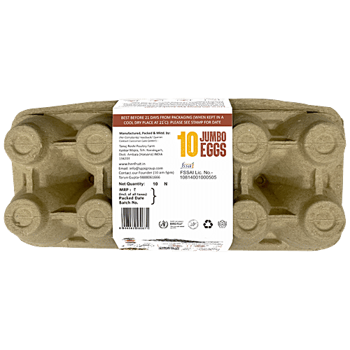 Buy HEN FRUIT Jumbo Eggs High Protein, Vitamin D, Fresh, 100 Natural