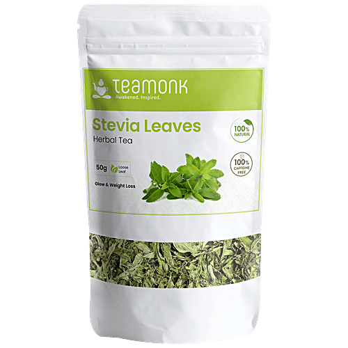 Buy Teamonk Stevia Leaves Herbal Tea Provides Glowing Skin Online at