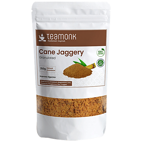 Buy Teamonk Cane Jaggery Granulated, Natural Sweetener, Rich In Calcium, Improves Digestion