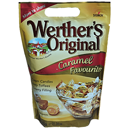 Werthers Original Caramel Favourites - Assorted Candies & Toffees, Rich In Taste, Flavour, 605 g  