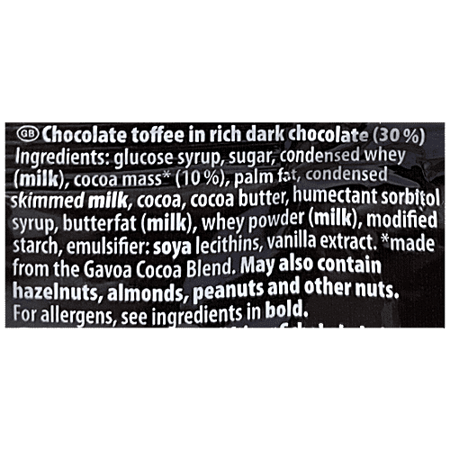 Riesen Dark Chocolate - With Original Gavoa Cacao Blend, Chewy Toffee, Travel Pack, 270 g  