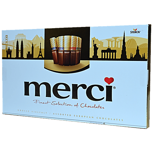 Buy Merci Finest Selection Of Chocolates Assorted Flavours, Rich In Taste, Texture Online at