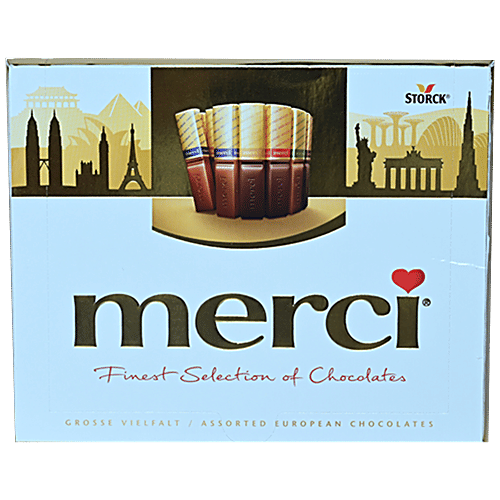 Buy Merci Finest Selection Of Chocolates Assorted Flavours, Rich In Taste, Texture Online at