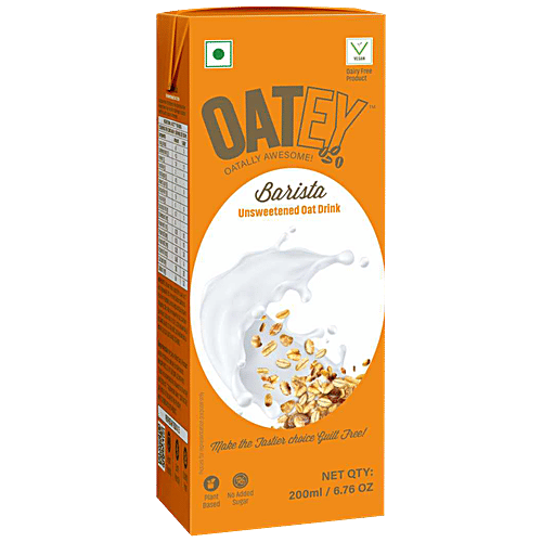 Buy OATEY Barista Unsweetened Oat Drink Nondairy, Vegan, Nut Free
